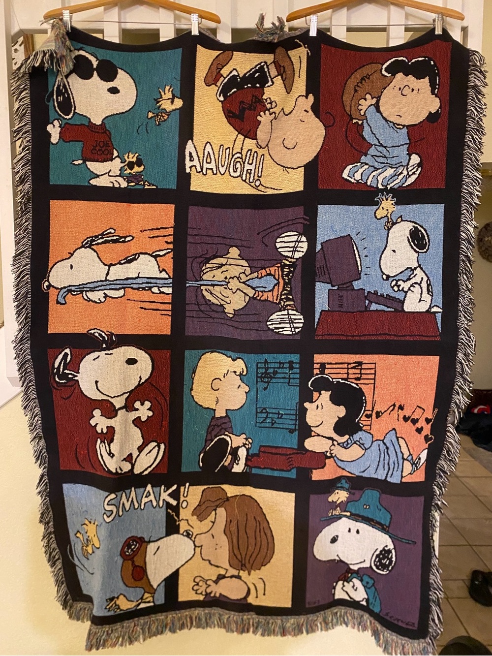 Peanuts Character Woven Throw Blanket - Multicolor
